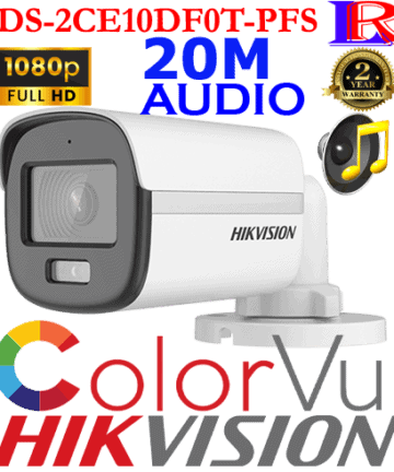 ColorVu Hikvision 2MP DS-2CE10DF0T-PFS
