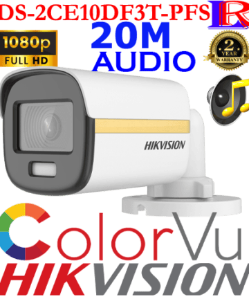 Hikvision colorvu audio bullet Camera DS-2CE10DF3T-PFS