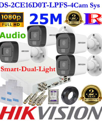Hikvision Smart Hybrid Light Audio camera DS-2CE16D0T-LPFS