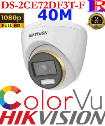 Hikvision colorvu 40m dome camera DS-2CE72DF3T-F