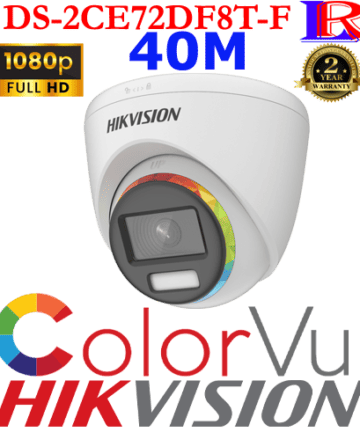 Hikvision Colorvu Rainbow dome camera DS-2CE72DF8T-F