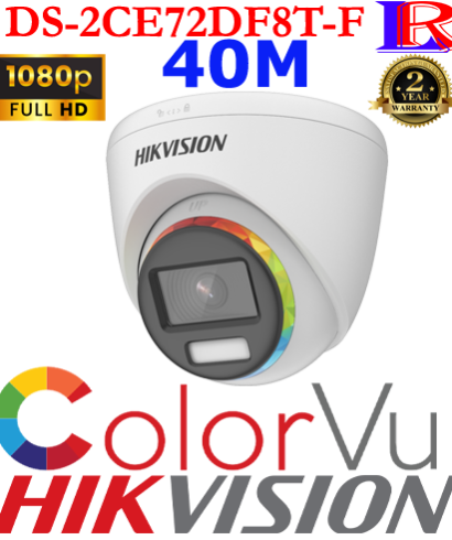 Hikvision Colorvu Rainbow dome camera DS-2CE72DF8T-F