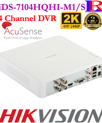 Hikvision Acusense 4MP 4ch DVR iDS-7104HQHI-M1/S