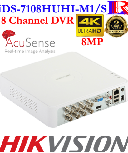 Hikvision 8MP 8ch dvr iDS-7108HUHI-M1/S