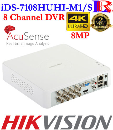 Hikvision 8MP 8ch dvr iDS-7108HUHI-M1/S