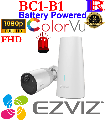 Ezviz battery powered wireless outdoor siren camera BC1-B1