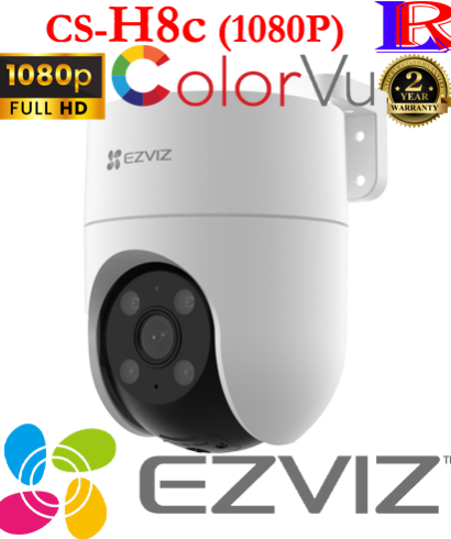 pan & tilt wifi smart home siren strobe light Colorvu Camera H8C