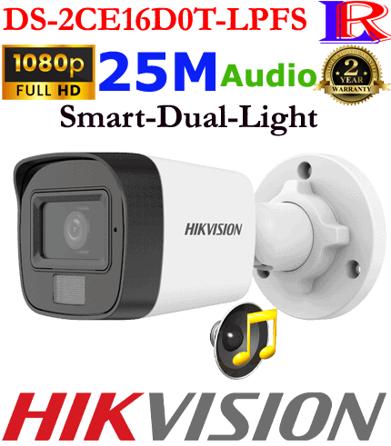 Smart hybrid light camera with audio DS-2CE16D0T-LPFS