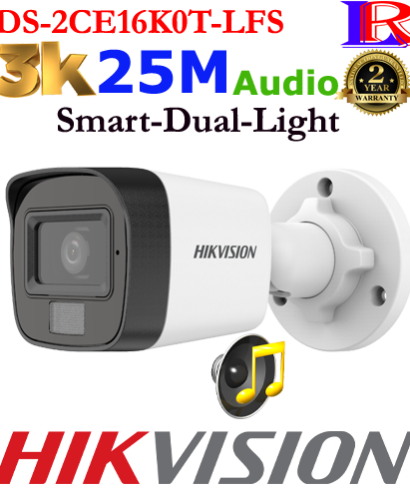 Smart dual light 3k audio bullet DS-2CE16K0T-LFS