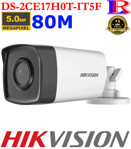 Hikvision 5MP CCTV Camera with 80m Night Vision DS-2CE17H0T-IT5F