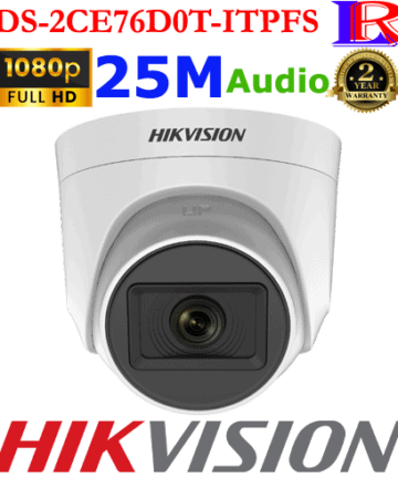 HIKVISION 2MP Camera with Mic DS-2CE76D0T-ITPFS