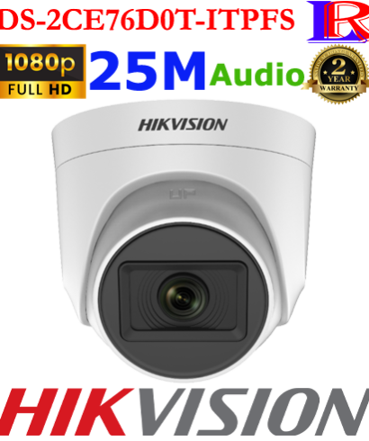 HIKVISION 2MP Camera with Mic DS-2CE76D0T-ITPFS