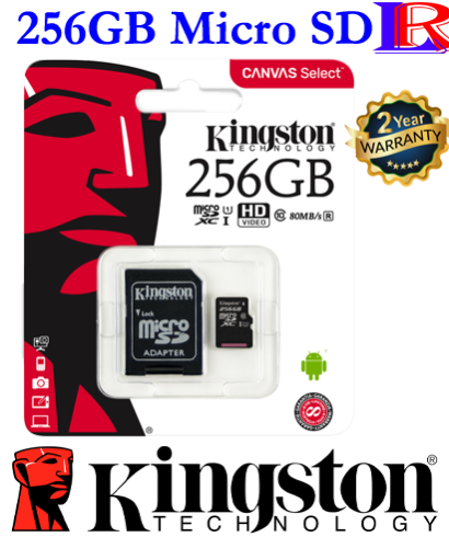 Kingston 256gb micro sd memory card