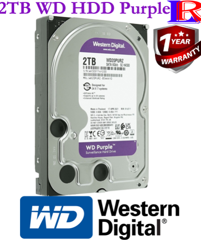 2TB WD purple surveillance hdd for cctv and computer