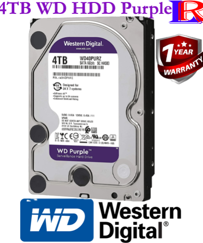 Western Digital 4tb purple surveillance hard disk for cctv