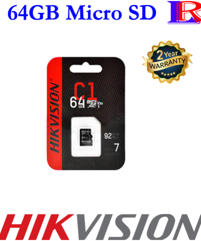 Hikvision 64GB micro sd card for cctv surveillance wifi camera