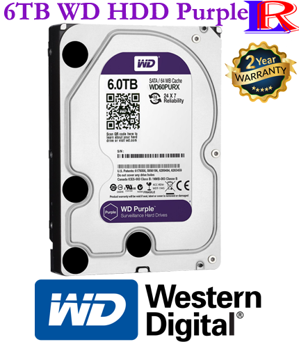 WD purple 6TB surveillance hard disk drive for cctv dvr nvr