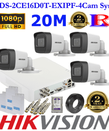 low price full hd 4 cctv cameras package DS-2CE16D0T-EXIPF