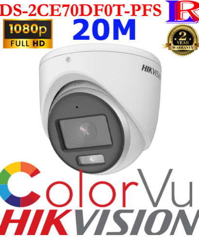 Turbo hd 24hours colour audio camera DS-2CE70DF0T-PFS