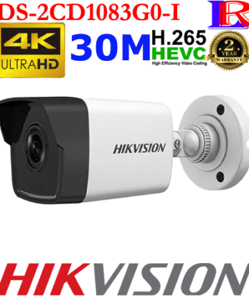 Hikvision 4k 8mp poe IP camera DS-2CD1083G0-I