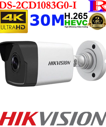 Hikvision 4k 8mp poe IP camera DS-2CD1083G0-I