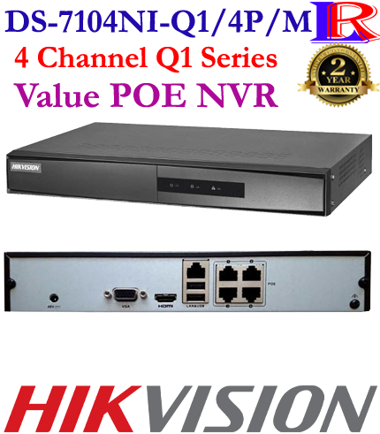 Hikvision low price 4 port nvr DS-7104NI-Q1/4P/M