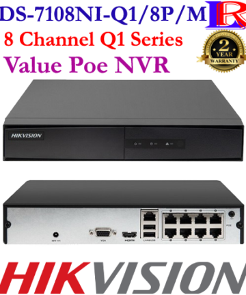 Hikvision low price 8 port poe nvr DS-7108NI-Q1/8P/M