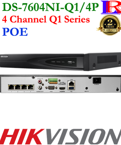 Hikvision poe nvr 4 channel DS-7604NI-Q1/4P