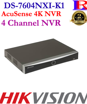 hikvision facial recognition 4K 4 channel nvr DS-7604NXI-K1