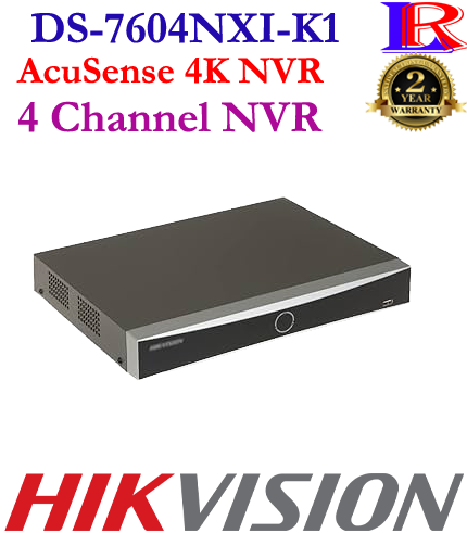 hikvision facial recognition 4K 4 channel nvr DS-7604NXI-K1