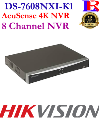 Hikvision facial recognition 4K 8 channel nvr DS-7608NXI-K1