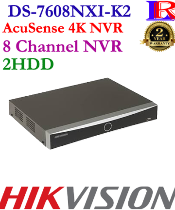Hikvision Face picture comparison 4K 2HDD AI 8CH NVR DS-7608NXI-K2
