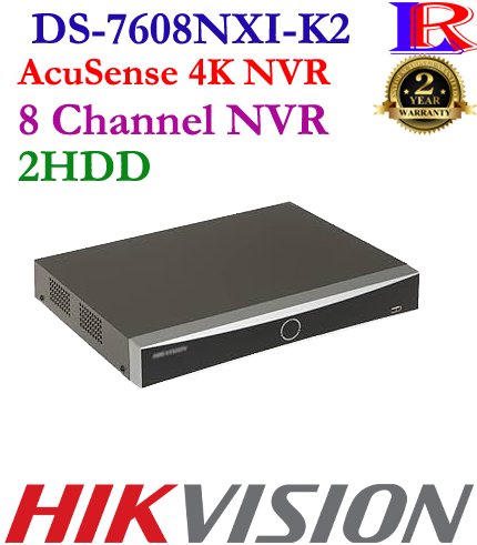 Hikvision Face picture comparison 4K 2HDD AI 8CH NVR DS-7608NXI-K2