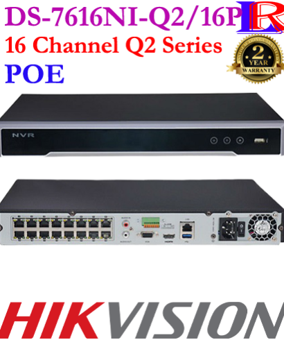 Amazing 16 channel poe NVR DS-7616NI-Q2/16P