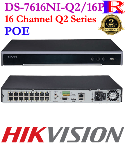 Amazing 16 channel poe NVR DS-7616NI-Q2/16P