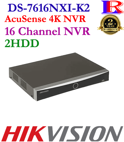 Face picture search 16 Channel 4K AI 2HDD NVR DS-7616NXI-K2