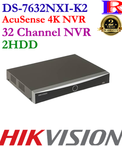 Face picture search 16 Channel 4K AI 2HDD NVR DS-7632NXI-K2