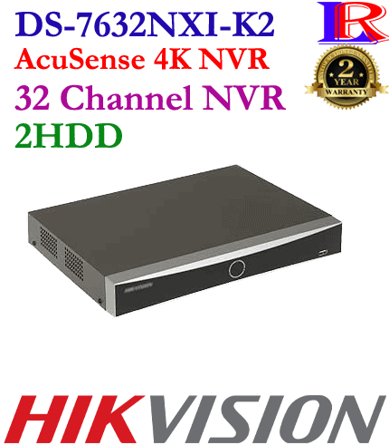 Face picture search 16 Channel 4K AI 2HDD NVR DS-7632NXI-K2