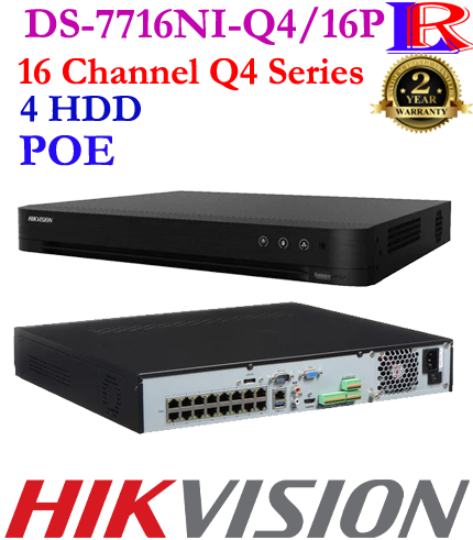 Hikvision 16 POE port 4 Hard drive NVR DS-7716NI-Q4/16P