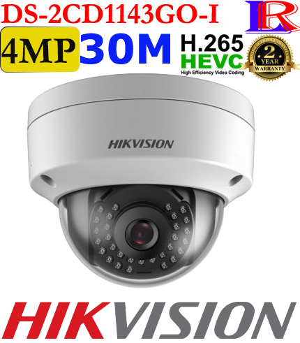 Hikvision 4mp dome network IP camera DS-2CD1143GO-I