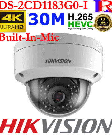 Hikvision 4k dome network camera DS-2CD1183G0-I