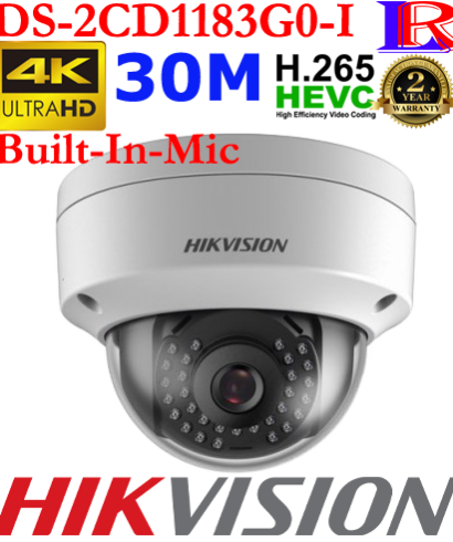 Hikvision 4k dome network camera DS-2CD1183G0-I