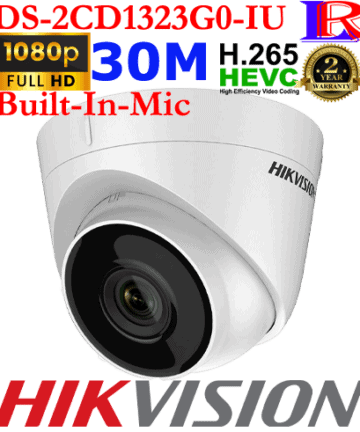 Hikvision 30m ir 2MP Dome IP Camera DS-2CD1323G0-IU