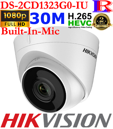 Hikvision 30m ir 2MP Dome IP Camera DS-2CD1323G0-IU