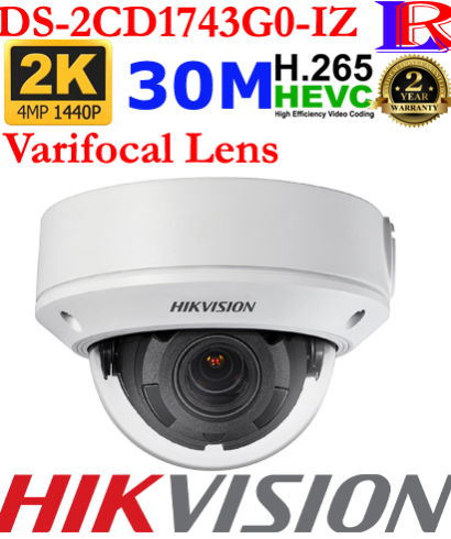 Hikvision 4 MP Varifocal Dome IPC DS-2CD1743G0-IZ