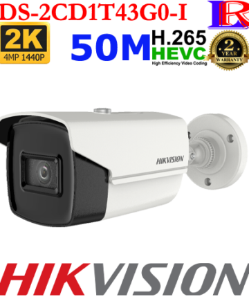 Hikvision 4mp 2K 50 meter network IP camera DS-2CD1T43G0-I