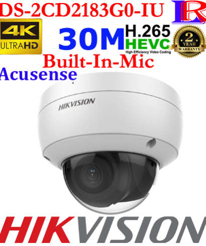 Hikvision 2 line 8mp audio face detection DS-2CD2183G0-IU