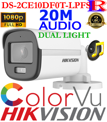 Hikvision 2MP Smart Hybrid Light ColorVu Camera DS-2CE10DF0T-LPFS