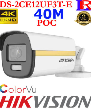 Hikvision 8 MP 4K 40 M ColorVu PoC Camera DS-2CE12UF3T-E