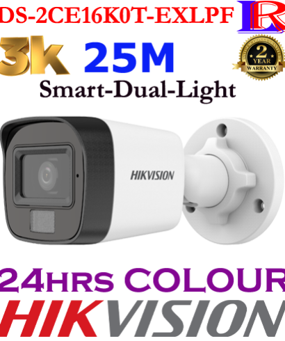 Hikvision 3K Smart Hybrid Light 20m camera DS-2CE16K0T-EXLPF